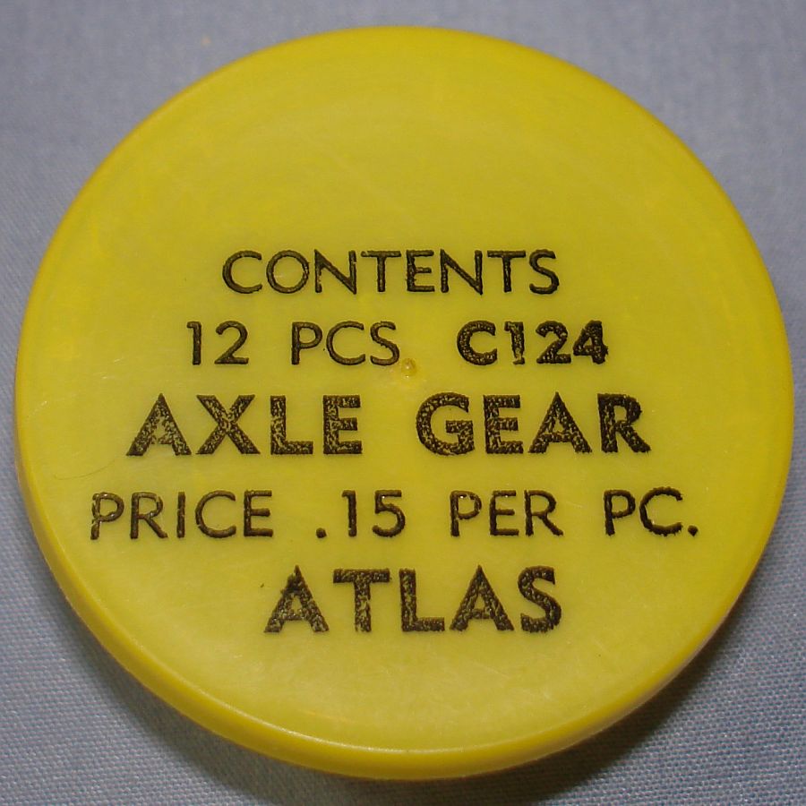 Atlas HO Slot Car Racing Chassis Service Parts C124 Axle Gear Vial & Lid Atlas HO Slot Car Racing Chassis Service Parts C124 Axle Gear Vial & Lid