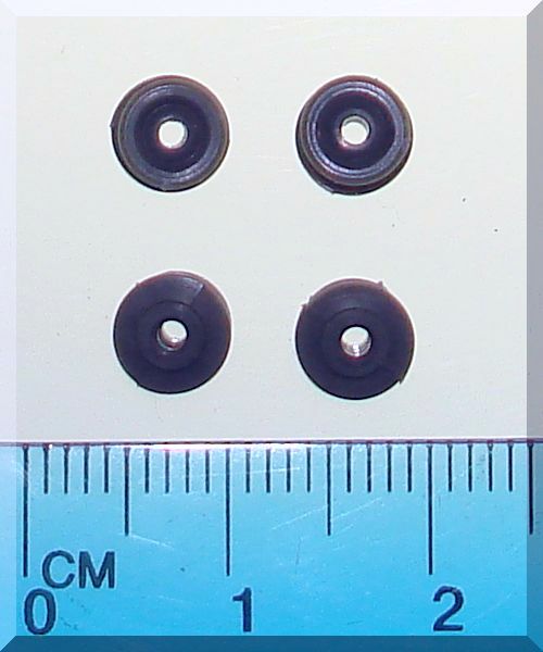 Atlas HO Slot Car Racing Chassis Grey Hubs Part C126