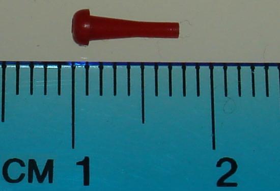 Atlas HO Scale Slot Car Midget Chassis Red Guide Pin 8mm Long