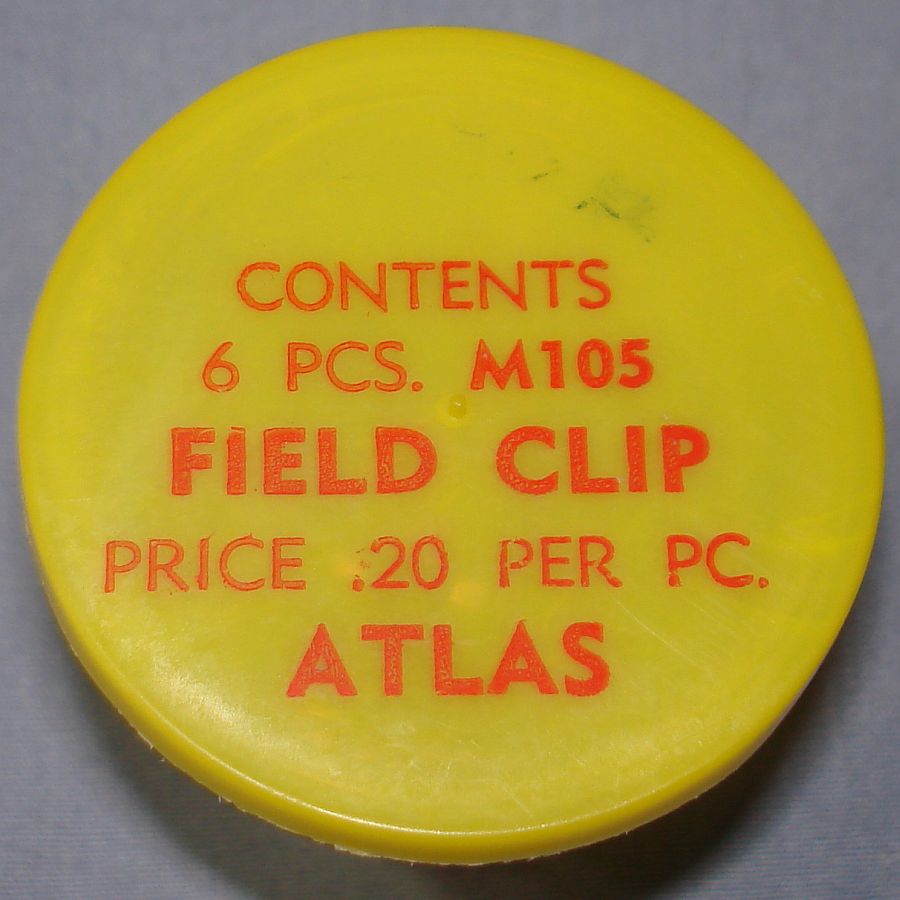 Atlas HO Slot Car Racing Chassis Service Parts M105 Field Clip Vial & Lid Atlas HO Slot Car Racing Chassis Service Parts M105 Field Clip Vial & Lid