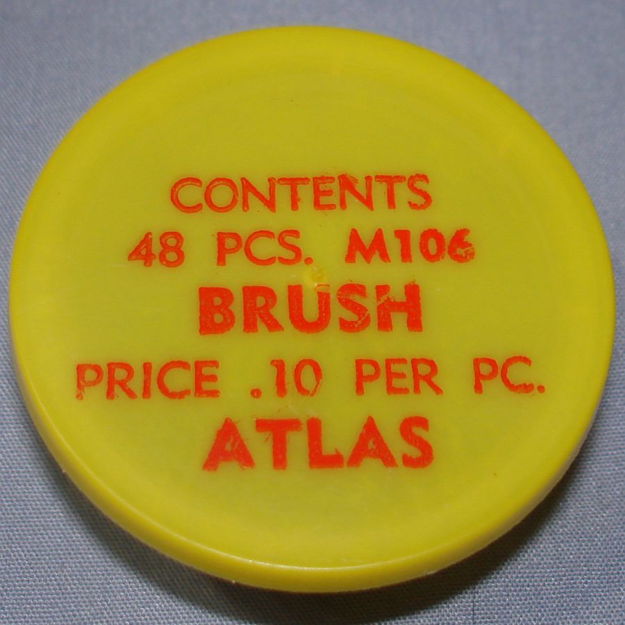 Atlas HO Slot Car Racing Chassis Service Parts M106 Brush Vial & Lid Atlas HO Slot Car Racing Chassis Service Parts M106 Brush Vial & Lid