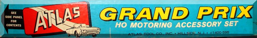 Atlas HO Slot Car Racing Track Layout Accessory Set Grand Prix
