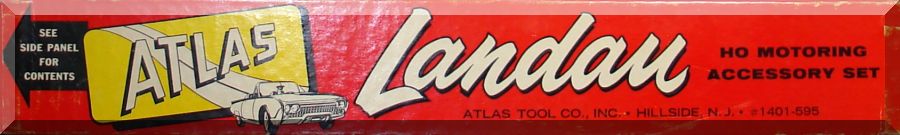 Atlas HO Slot Car Racing Track Layout Accessory Set Landau
