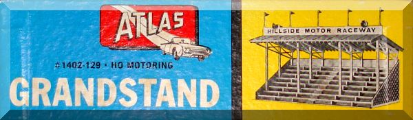 Atlas HO Scenery Slot Car Racing Track Layout Plastic Model Grandstand Building Kit