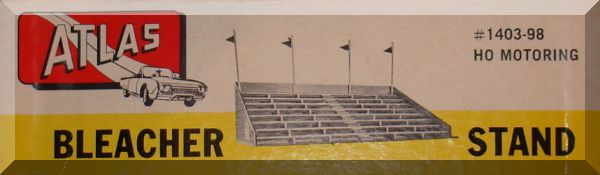 Atlas HO Slot Car Racing Track Layout Bleacher Stand Scenery Structure Plastic Model Kit