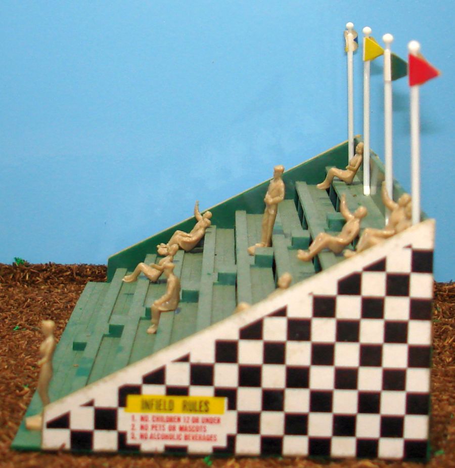 1403 Atlas HO Slot Car Racing Track Layout Bleacher Stand Structure Left