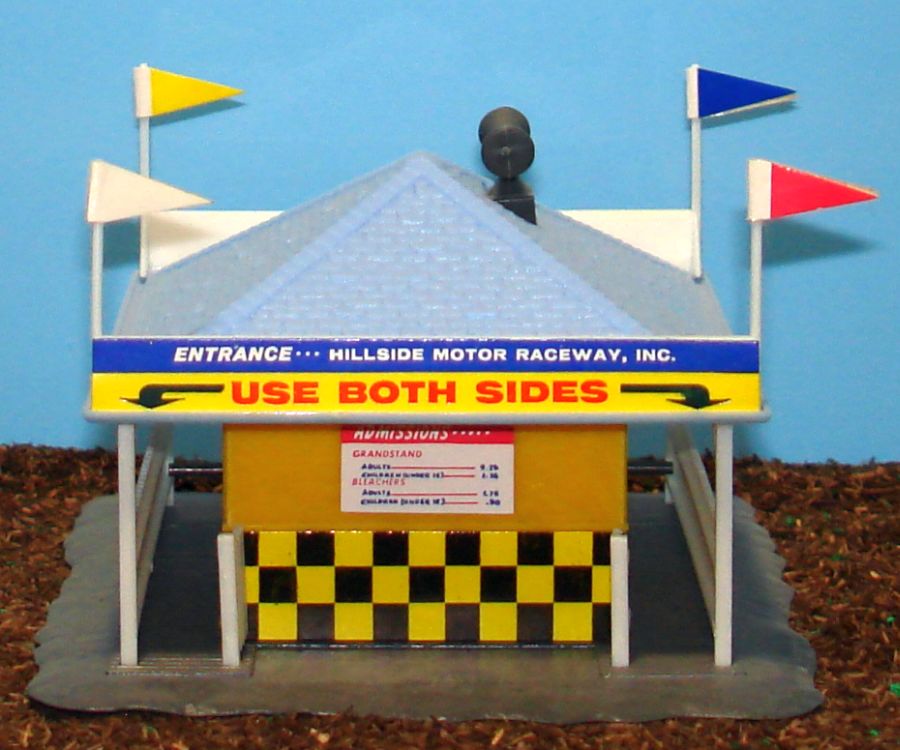 1404 Atlas HO Slot Car Racing Track Layout Entrance Building Structure