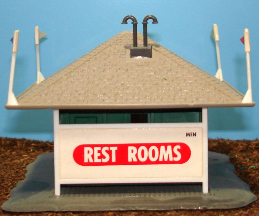 1405 Atlas HO Slot Car Racing Track Layout Rest Room Structure Right