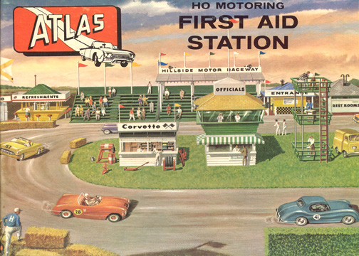 Atlas HO Motoring First Aid Station Slot Car Racing Structure 1406-89