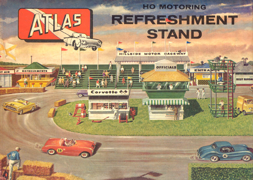 Atlas HO Motoring Refreshment Stand Slot Car Racing Structure 1407-98