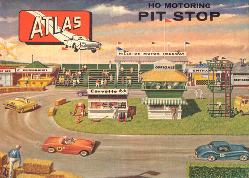 Atlas HO Motoring Pit Stop Slot Car Racing Structure 1408-129