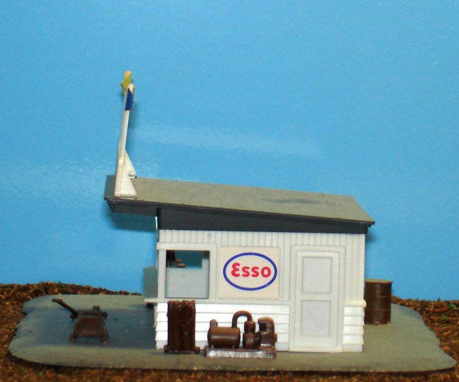 1408 Atlas HO Slot Car Racing Track Layout Pit Stop Structure Left