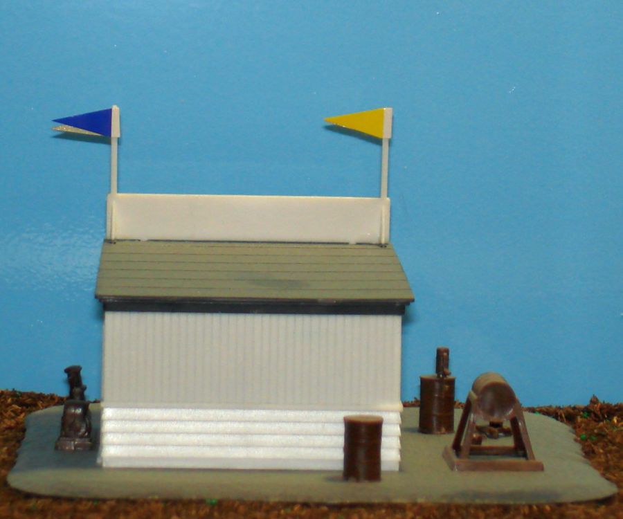 1408 Atlas HO Slot Car Racing Track Layout Pit Stop Structure Rear