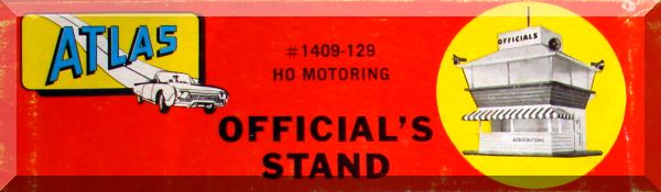 Atlas HO Scenery Slot Car Racing Track Layout Plastic Model Officials Stand Building Kit