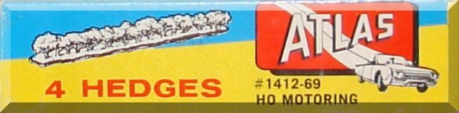 Atlas HO Slot Car Racing Track Layout Accessories 4 Hedges