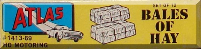 Atlas HO Slot Car Racing Track Layout Accessories 12 Bales Of Hay