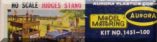 Aurora MoDEL MoToRING HO Scale Layout Plastic Judges Stand Kit