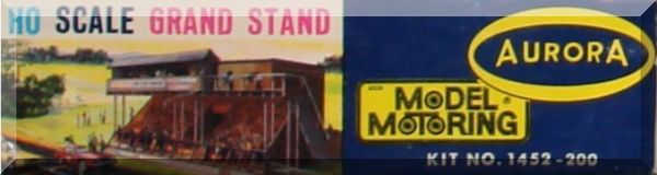 Aurora MoDEL MoToRING HO Scale Layout Plastic Grand Stand Kit