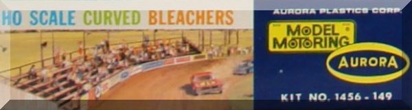 Aurora MoDEL MoToRING HO Scale Layout Plastic Curved Bleachers Kit