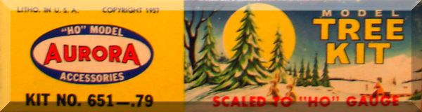 Aurora HO Gauge Layout Plastic Model Tree Kit