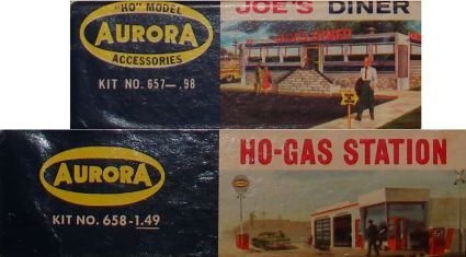 Aurora HO Slot Car Racing Plastic Model Building Kit Box End Panel Graphics