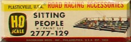 Judges Stand Bachmann Plasticville HO Scale Slot Car Racing Track Layout Plastic Model Sitting People With Paint Set Kit